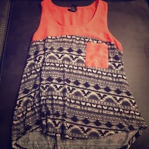 Aztec Tank Top Blouse